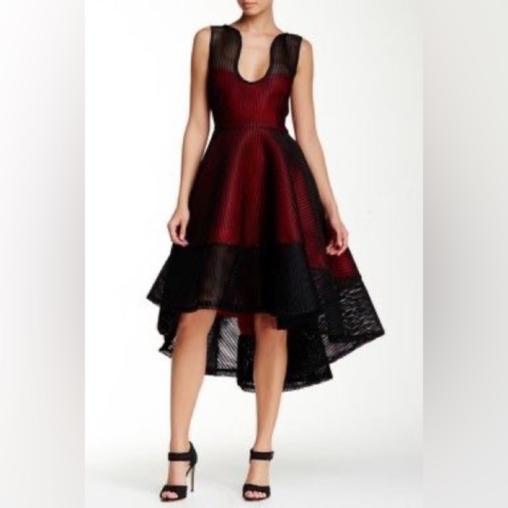 Issue New York Honeycomb A-line Size XS mid-length Cocktail Dress